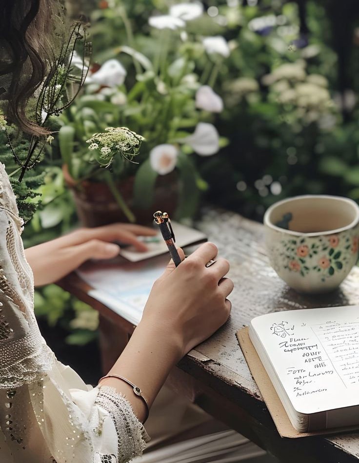 The Exodus Experience - Woman writing with a pen